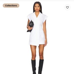 A.L.C. White Sleeveless Mini Skirt Blazer